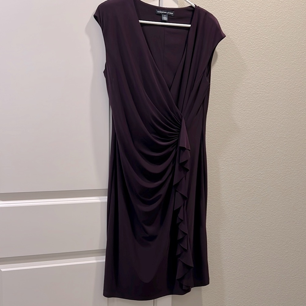 Beautiful Ralph Lauren American Living dress in deep Purple. worn one time!